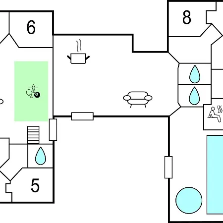 8 Bedroom Beautiful In Bogense